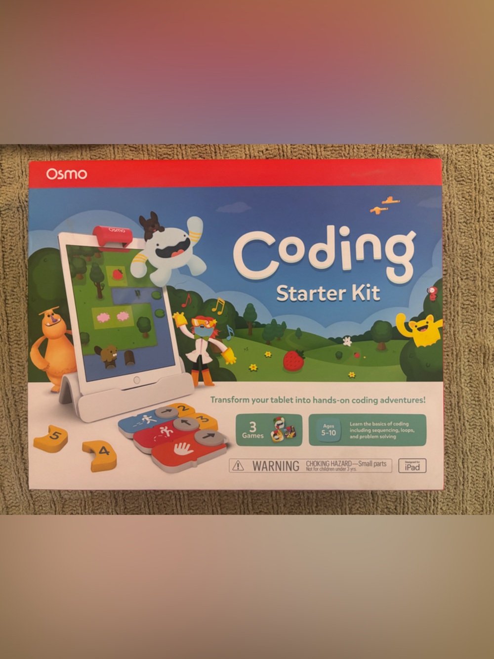 NIB! 💙 OSMO ❤️ Coding Starter Kit for iPad;Educational Learning Games-Ages 5-10+